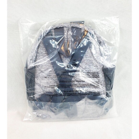 Adidas Kids Backpack Tote Zip Jersey Onix Grey Linear 3 Mini 5154280 NWT - Picture 4 of 10